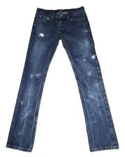 A.P.C. NEW CURE H Jeans Slim Leg Button Fly Distressed Rips 30 x 31.5 EUC!