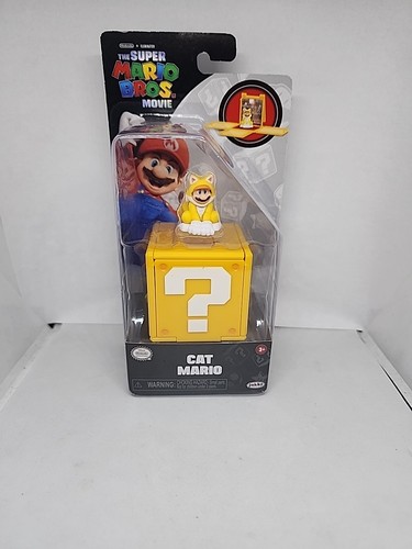 Minifigura The Super Mario Bros Movie Cat Mario 1" 2023 Jakks Pacific Nueva - Imagen 1 de 6