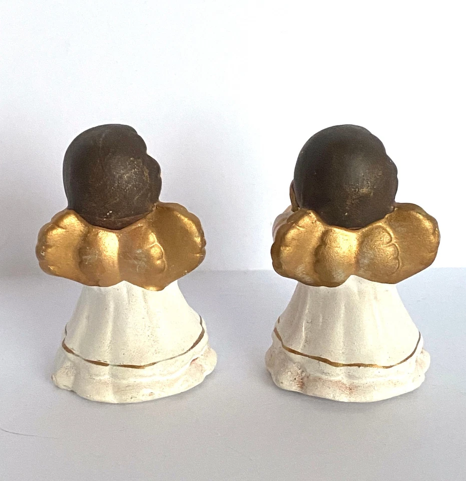 Set 2 Vintage Angel Deko - Christmas Gold Cute Cake Topper Baby Gift TikTok  - Bild 4 von 4