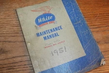1951 White Truck model WC 22 PLT Maintenance Manual , huge illustrated complete