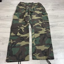 Vtg 60s 70s Gung Ho Camo Cargo Army Pants 36x31 Adjustable
