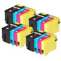 16 Tintenpatronen (Xl Set) FüR Epson Workforce Pro WF-7015, WF-7515, WF-7525