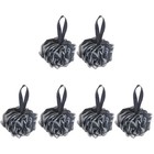 6 stücke bad ball bambus kohle mesh nets bad perub bälle mit hängendem seil für