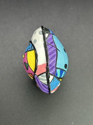 Romero Britto "Lucky" Colorful Elephant Mini Figurine Collectible Pop Art S8 - Picture 6 of 6