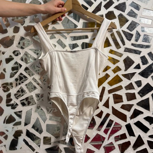 Body Anti-Flirt Paris Vintage Top Blanco Hecho en Francia Talla 2 - Imagen 7 de 11