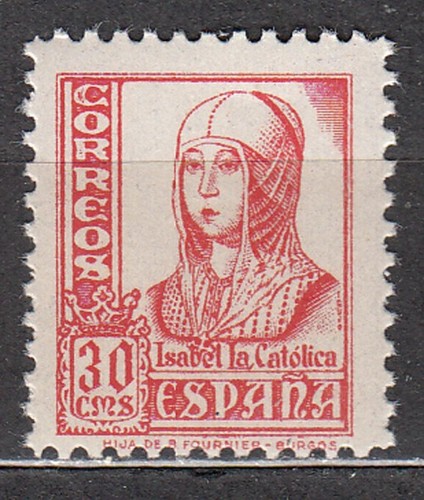 España Sueltos 1937 Edifil 823 ** Mnh Cid e Isabel