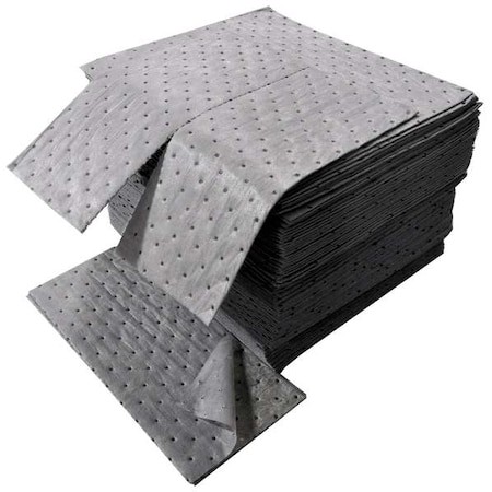 Spilfyter Ds-72 Sorbent Pad, Universal, 24 Gal Vol Absorbed Per Pkg, 16 In X 18