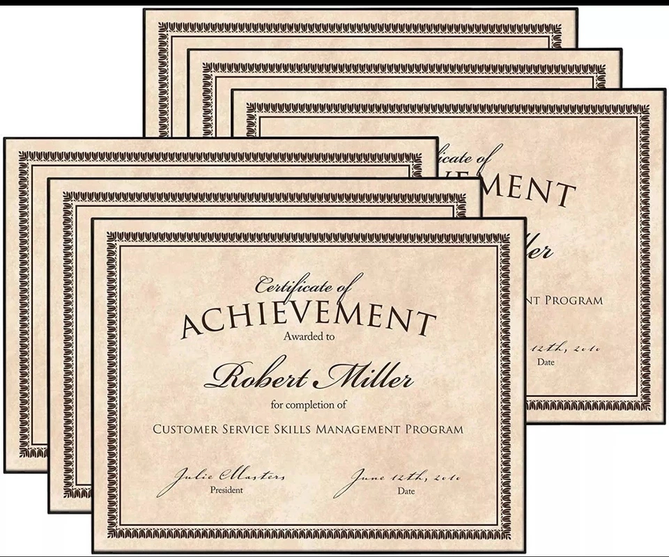 Front Loading Picture Frame 8.5x11 Inch, Black, 6-Pack, Certificate NEW (B5) - Image 4 of 4