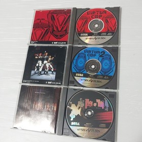 Sega Saturn lot of 2 VIRTUA GUN with 3 Japanese games For CRT TV Only Japan