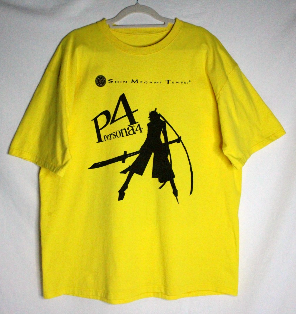 Vintage 2008 Atlus Shin Megami Tensei Persona 4 PS2 Promo T-Shirt