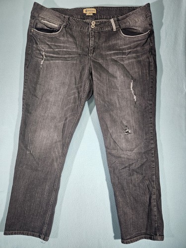 Democracy Jeans Women Size 22 Patriot Straight Leg Grey - Picture 1 of 7