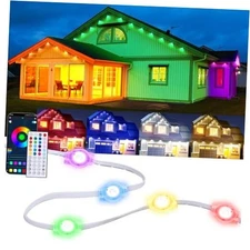 Permanent Outdoor RGB Lights with App Smart LED String Light Remote 50ft