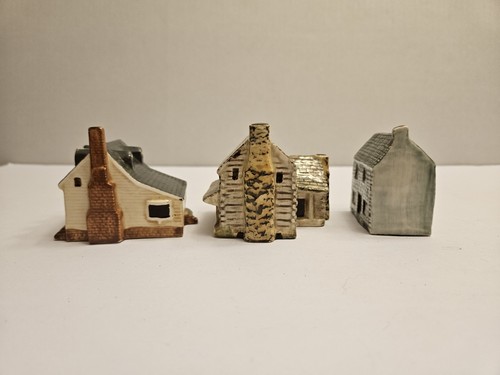 3 Vintage Keramik Miniatur Häuser Made in England Keller Charles - Bild 2 von 7