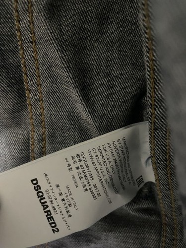 Unused Dsquared 2 G-Jean Denim Jacket Blouson Paint Distressed Mens Size 44 - Picture 5 of 7