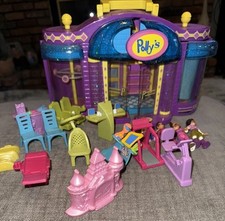 1999 Polly Pocket Fashion Boutique Lot With Assorted Furniture And Dolls.