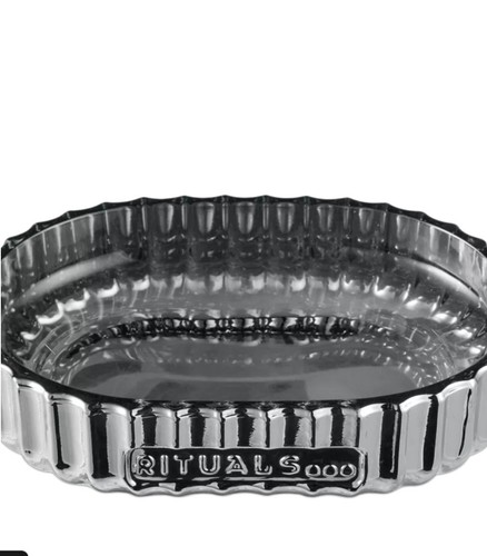❀ڿڰۣ❀ HOUSE OF RITUALS Silver VERREZ Glass SOAP DISH TRAY & TOOTHBRUSH HOLDER ❀ - Picture 11 of 17