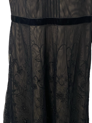Ann Loft Damen 8 Spitzen Overlay bestickt Cocktailkleid neu mit Etikett - Bild 3 von 10