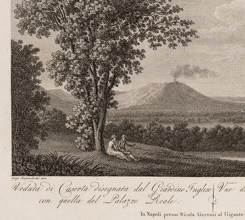 ALOJA (19.Jhd) nach FERGOLA (*1768), Landschaft bei Neapel mit Caserta, 1806, R - Bild 6 von 6