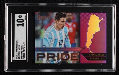2015-16 Select National Pride Purple Prizm 26/99 Lionel Messi #2 SGC 10 GEM 08c9