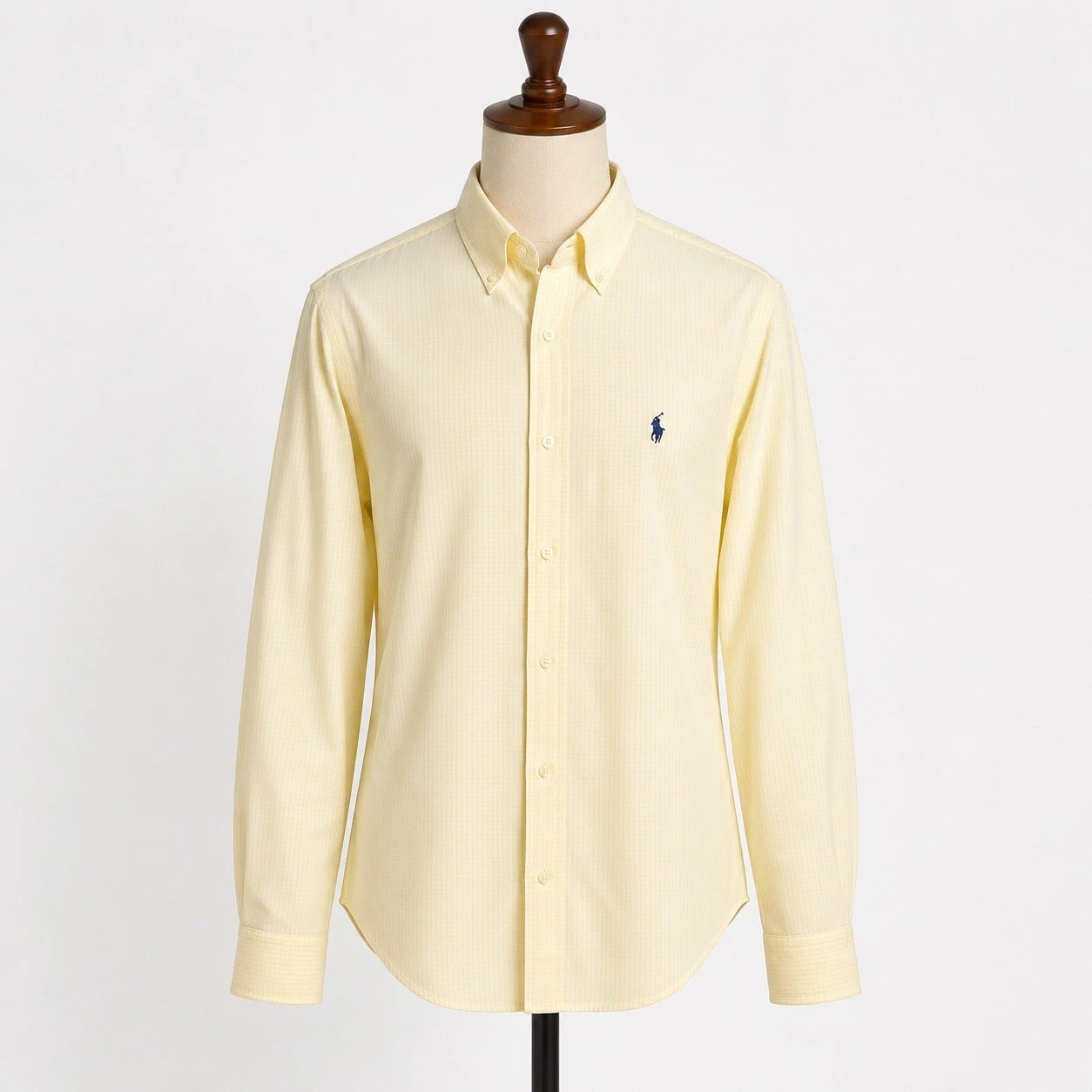 Ralph Lauren Blake Mens XXL Yellow Gingham Check Cotton Button Down Shirt
