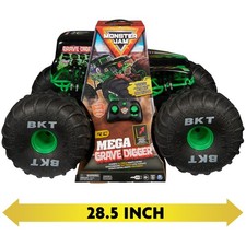 Monster Jam 6066963 Mega Grave Digger All-Terrain Remote Control Monster Truck