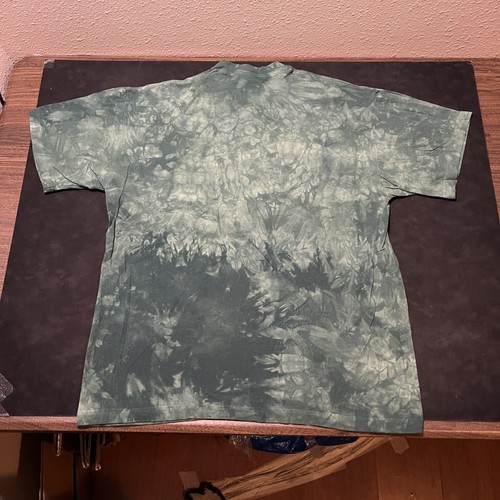 Camisa De Colección The Mountain Dinosaur Para Hombres 2XL Azul Tie Dye T-Rex Gráfico Años 2000 - Imagen 7 de 7