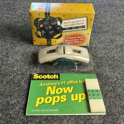 Scotch 3m Pop-Up Tape Dispenser Wrist or Surface Mount Nib NOS Vintage