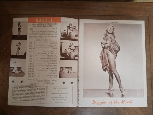 Dazzle 1957 Vol 1 No 1 Early Burlesque Magazine Rare 1st Premier Issue HTF - Picture 2 of 24