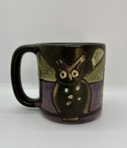 Mara Owl Art Pottery Stoneware Coffee Mug 16oz. Signed - Picture 2 of 7