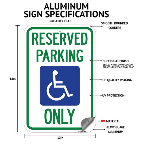 No Parking Anytime Tow-Away Zone with Right Arr Heavy Gauge Metal Parking Sign - Picture 3 of 11