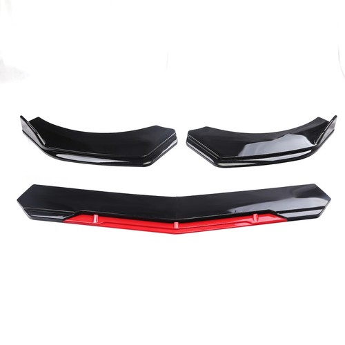 For Dodge Charger 2015-2023 Front Bumper Lip Splitter Kit Glossy Red Strut Rods - Picture 4 of 12