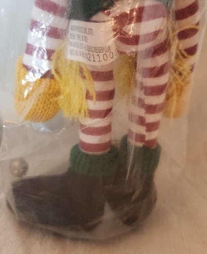 NUEVO 2002 Avon Navidad Posable Oso Elfo 8" Peluche en bolsa sin abrir - Imagen 5 de 6