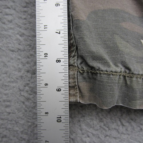 VTG Y2K Wearfirst Cargo Shorts Mens 34 Green Camo Distressed Woodland - Picture 10 of 14