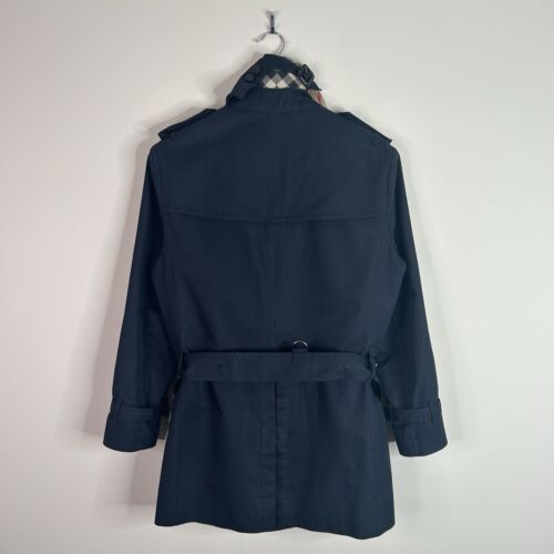 Burberry Women’s Coal Blue “The Sandringham” Short Trenchcoat (Size/Fit: 46) - Picture 5 of 14