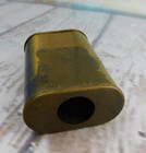 Vtg Wadsworth Brass Cigarette Case Box Push From Bottom USA Hinged Lid