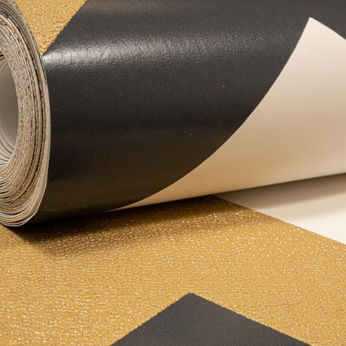 5 Rolls Black White Gold Wallpaper Glitterati Chevron Glitter Zig Zag Textured - Picture 3 of 7