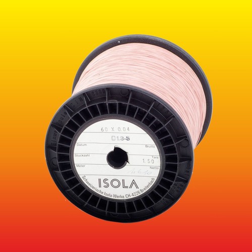 60 x 0.04 mm (60/46) LOT OF 5 m (16.4 feet) ISOLA LITZ WIRE - Imagen 1 de 2