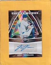 2022 Elite Extra Edition Hidden Gems Black Ricky Tiedemann Blue Jays Auto NM-MT+