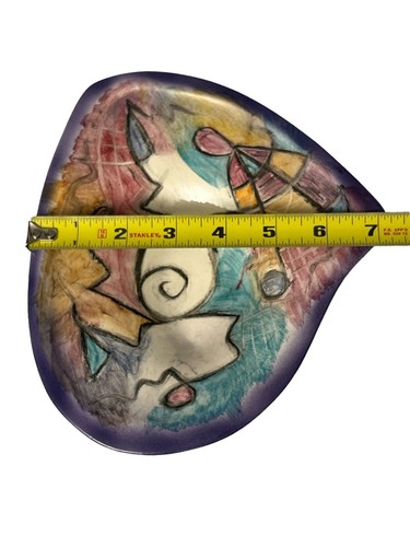 Harris Cies Abstract Art Pottery Platter Bowl Signed And Dated 1994 - Picture 11 of 11