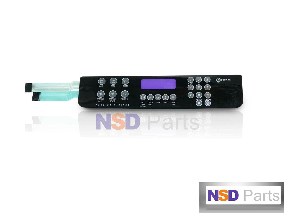 Brand New Whirlpool WPW10207933 Membrane Switch Overlay 7450P117  