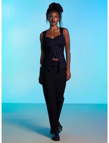 Hot Topic - Camiseta sin mangas flocada Disney negra Ursula Little Mermaid - Talla pequeña - Nueva con etiquetas - Imagen 2 de 3