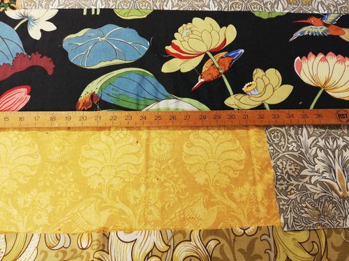 Liberty Sanderson Retazos Cortina Tela Piezas Acolchado Artesanía Dorado L14 - Imagen 4 de 11