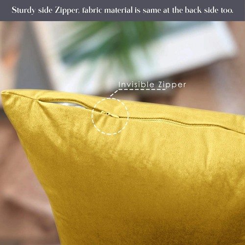 Velvet Cushion Cover Set 4 Pillow Cases Cushion Covers Throw Pillow Covers - Picture 12 of 17