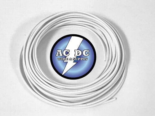 AUTOMOTIVE WIRE 20 AWG HIGH TEMP TXL WIRE WHITE 50 FT COIL - Picture 1 of 1