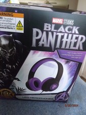 Marvel Black Panther Wired LED Headphones--NIB