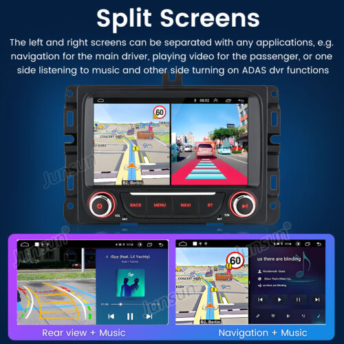7" Android 13 autoradio Für Dodge ram 1500 2500 3500 carplay GPS touchscreen DE - Bild 16 von 18