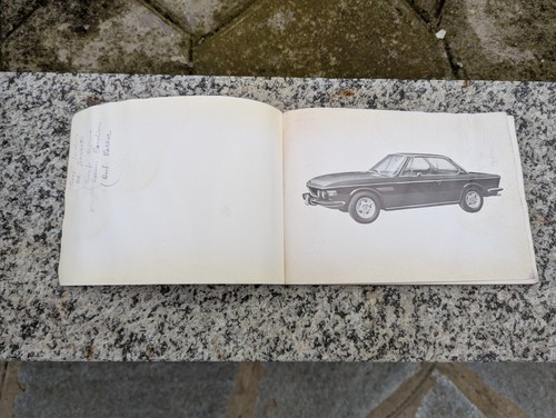 BMW 2800 CS COUPE' AUT 1970 LIBRETTO USO MANUTENZIONE ITALIANO ORIGINALE VINTAGE - Foto 3 di 10