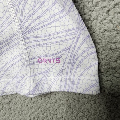 ORVIS Damen XSmall Po Angeln Lavendel Weiß Kapuze Fischschuppen Langarm Top - Bild 4 von 8