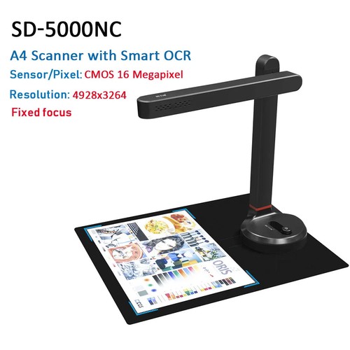 Book Scanner T101 Autofocus Document Scanner Max A4 A3 Size with OCR Led Lamp - Picture 12 of 30