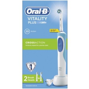 Braun-Oral-B-Vitality-Plus-2D-w-Timer-Rechargeable-TWOBrushes-220-VOLTS-OVERSEAS
